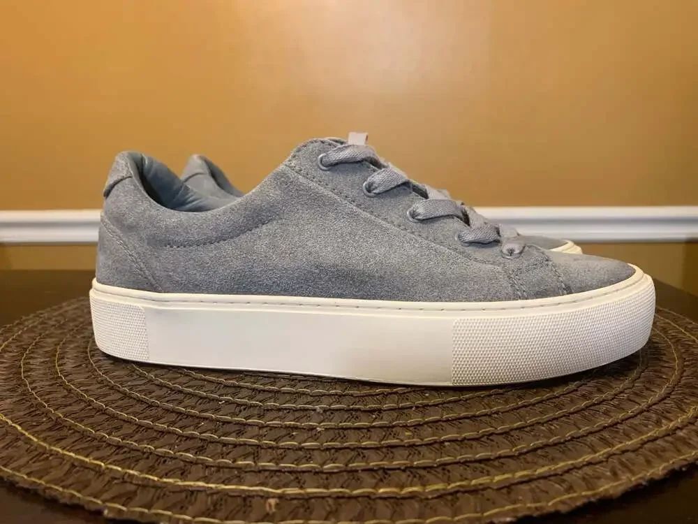 UGG Zilo Grey Suede Platform Lace-Up Sneakers